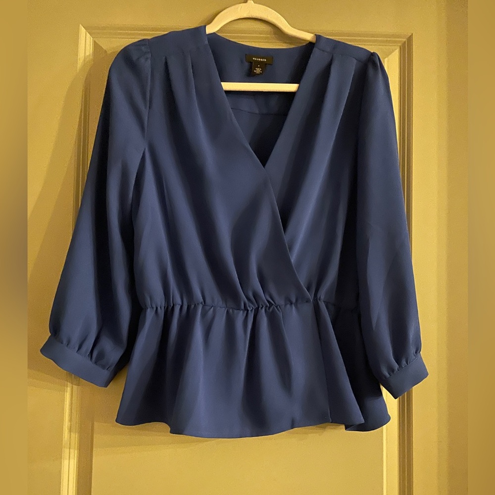 Halogen blue blouse size small
